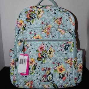 Vera Bradley Campus Trolly Sleeve Backpack Floatin
